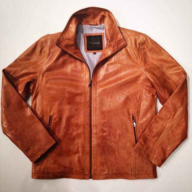 Veste en cuir pour homme Gatineau